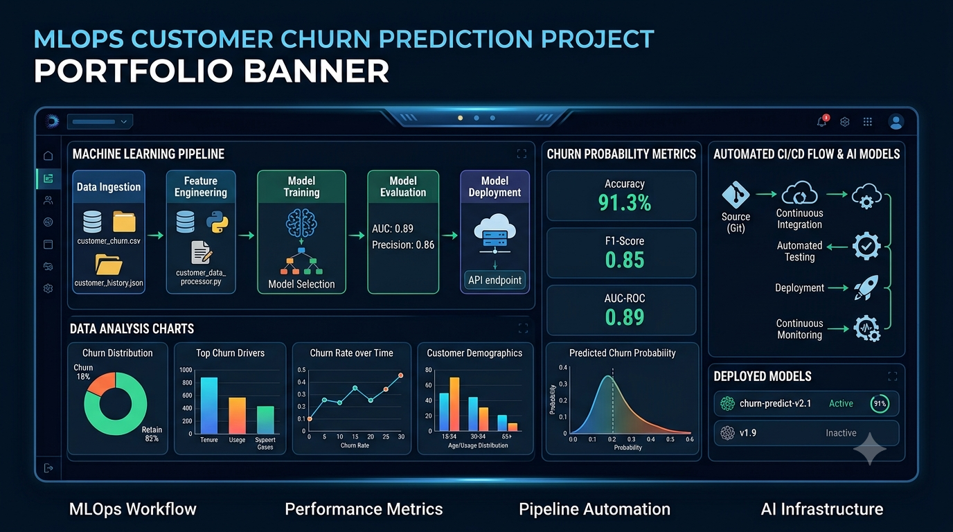 IBM Customer Churn MLOps — project visual